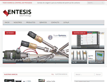 Tablet Screenshot of entesis.net